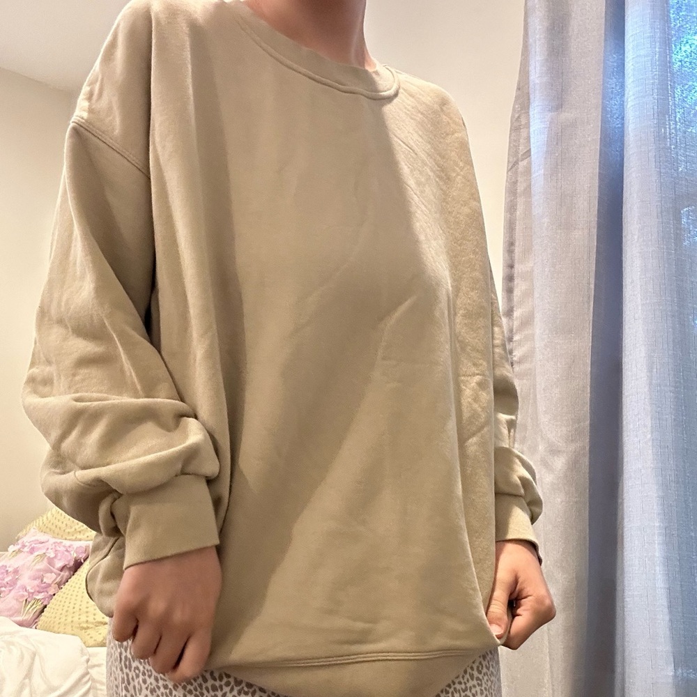 Plain Tan Lululemon Crewneck